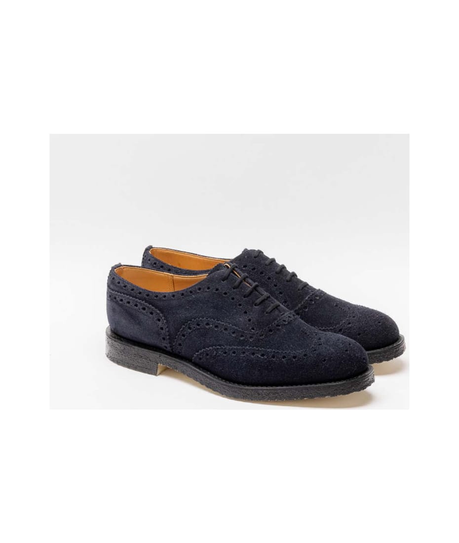Church's Fairfield 81 Navy Castoro Suede Oxford Shoe (fitting G