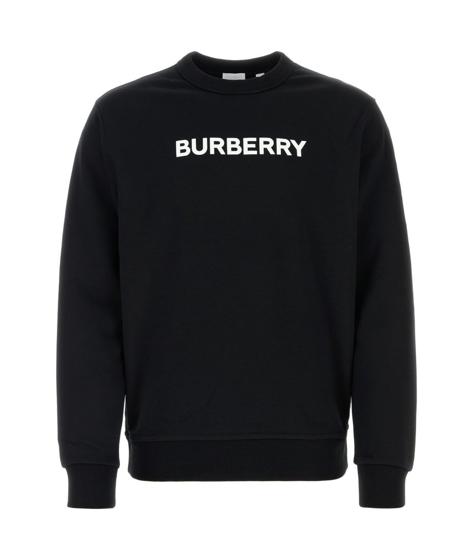 Burberry Black Stretch Cotton Oversize Sweater italist ALWAYS LIKE A SALE