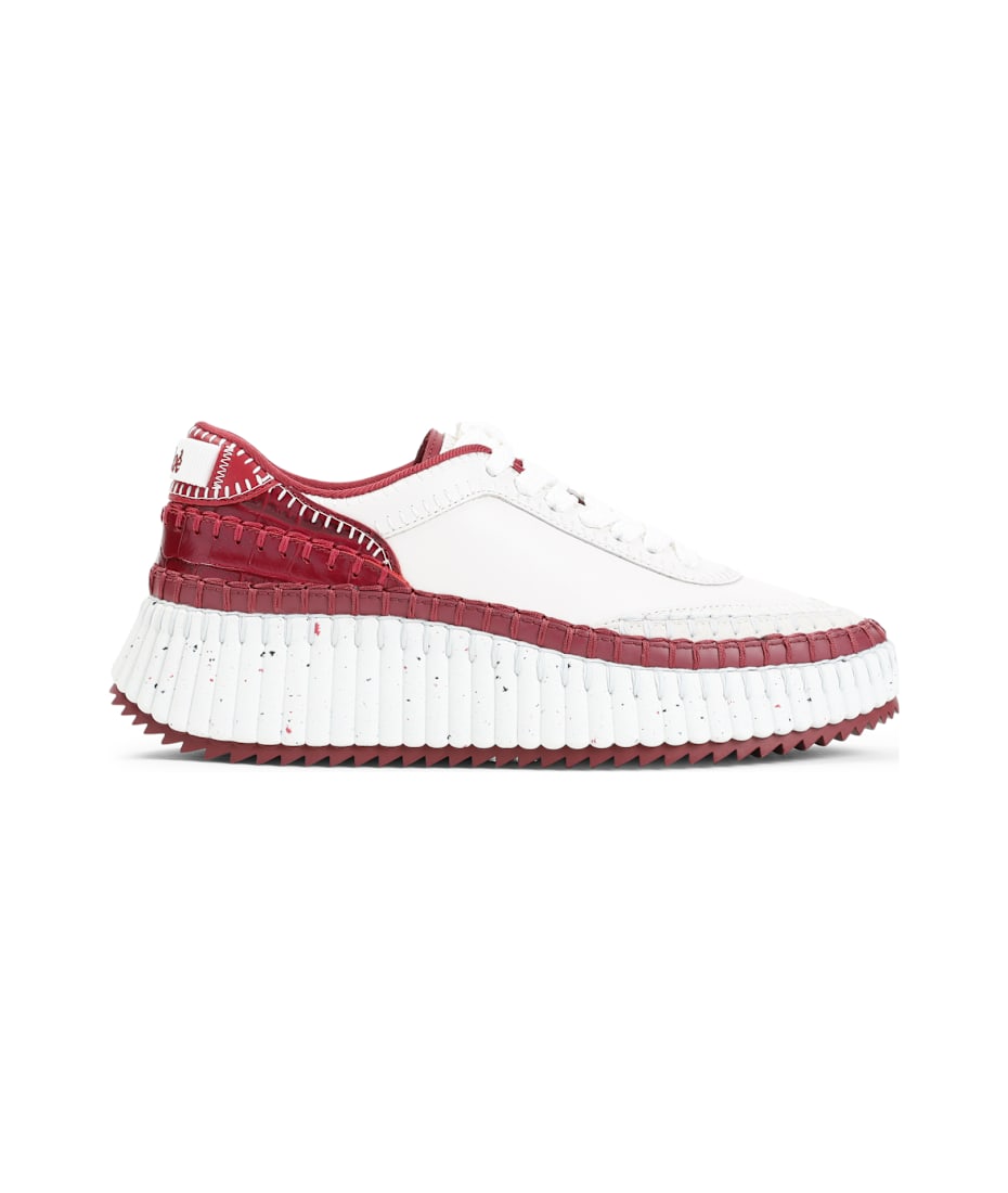 スニーカー CHLOE Women Sneakers CHC25U00RSA 619 RED Chloé Nama Sneaker in Obscure red | Chloé US