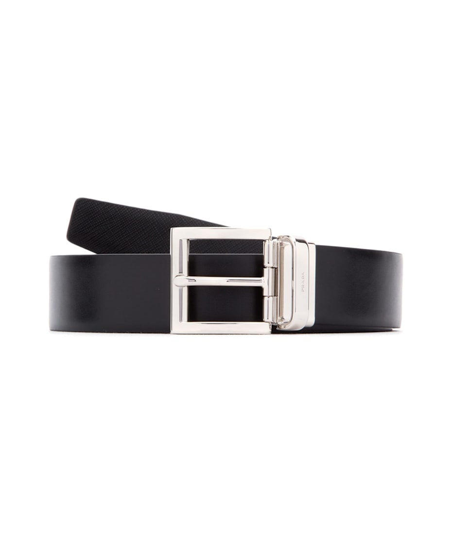 ベルト PRADA FW25 Black leather belt (1CC537ASK F0002) Black Leather belt | PRADA