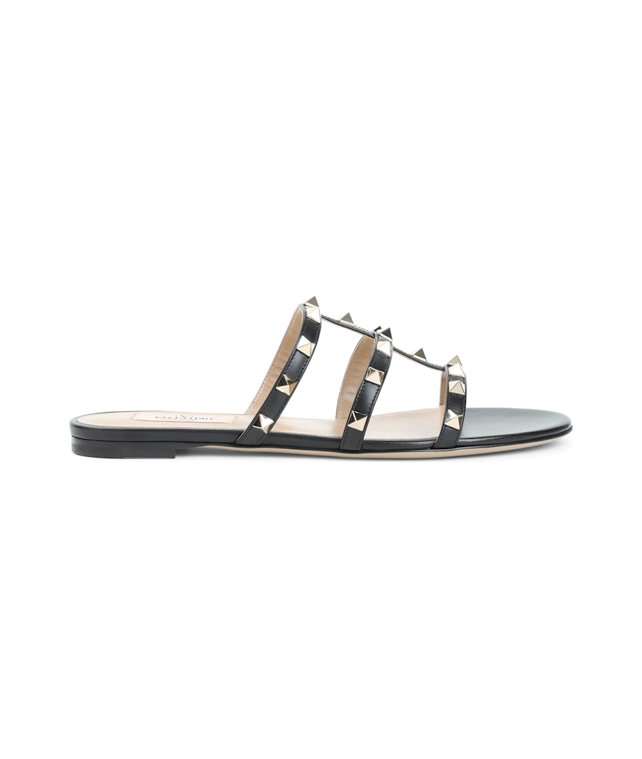 VALENTINO ROCKSTUD SLIDE SANDAL サンダル Valentino ROCKSTUD CALFSKIN LEATHER SLIDE SANDAL 60 MM