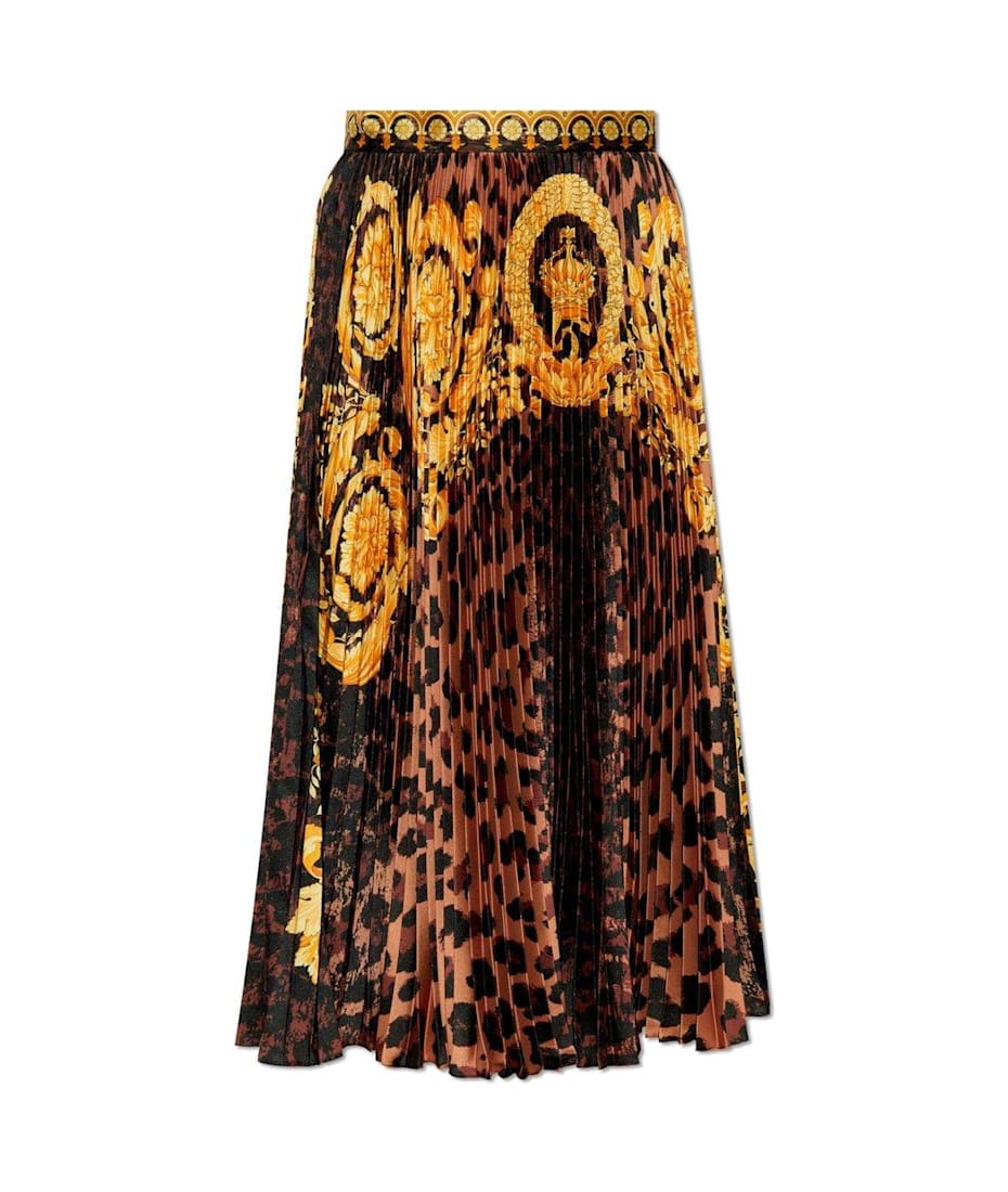 【送料&関税込】Versace Barocco Print Miniskirt Versace Barocco Print Miniskirt | italist