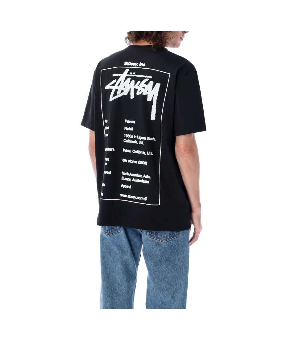 Stussy Wiki Short-sleeved Crewneck T-shirt in Black for Men