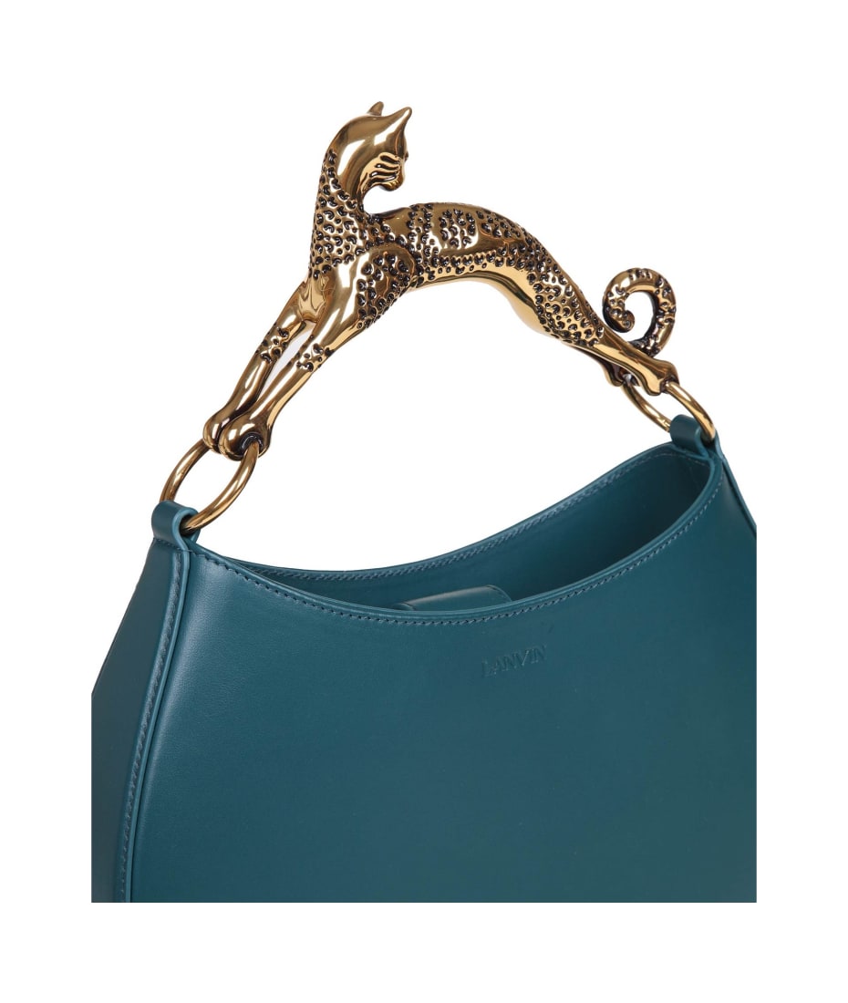 Lanvin Hobo Cat Tote Bag Green