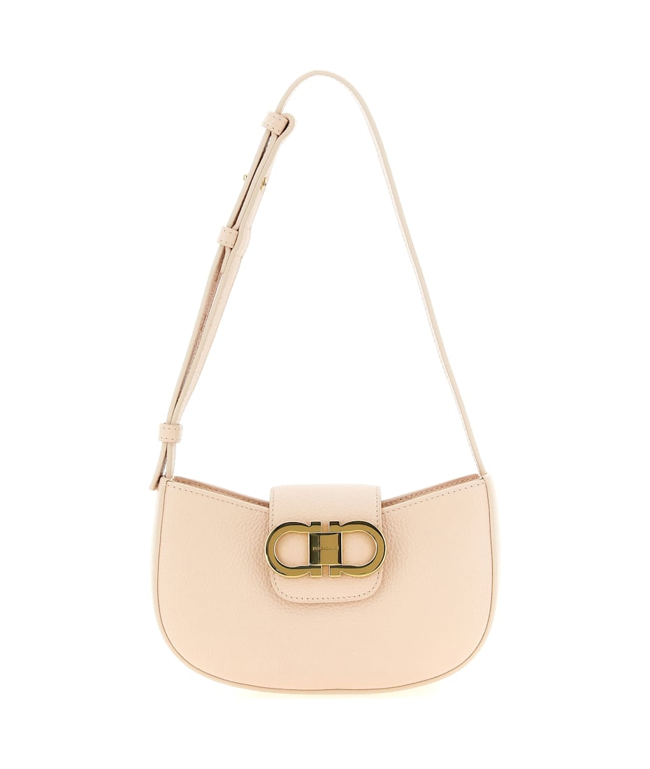 【関税込み】FERRAGAMO GABRY' SHOULDER BAG Gabry leather shoulder bag in brown - Ferragamo | Mytheresa