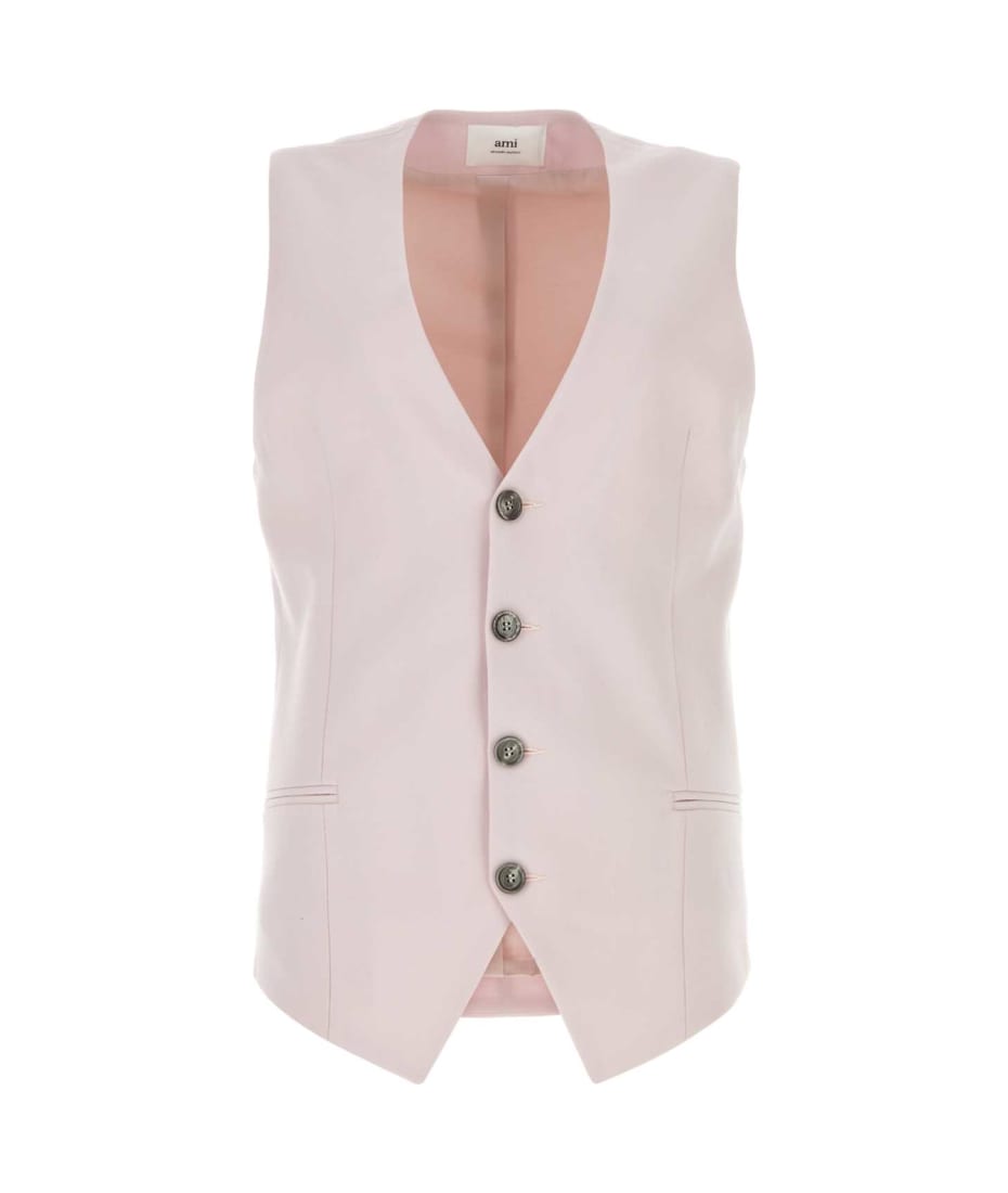 【送料&関税込】Ami Alexandre Mattiussi Pink Wool Vest Ami Alexandre Mattiussi Pink Wool Vest | italist