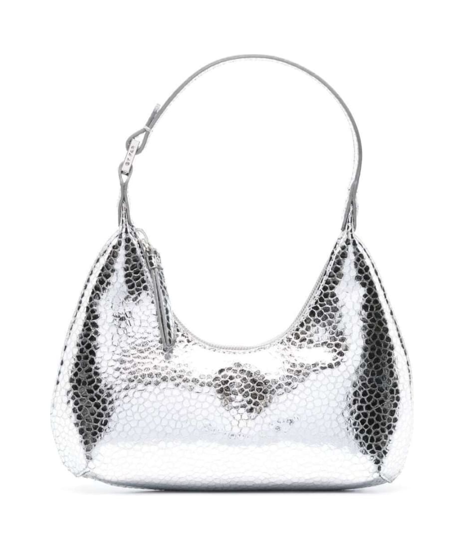 baby Amber' Silver-tone Shoulder Bag In Shiny Leather Woman By Far