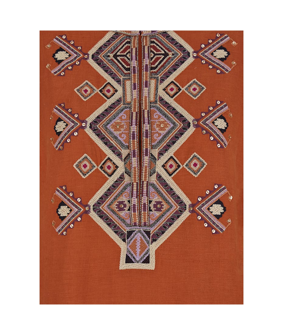Tシャツ・カットソー ISABEL MARANT Orange Silk Zelda Blouse ZELDA BLOUSE Woman orange | ISABEL MARANT Official online store