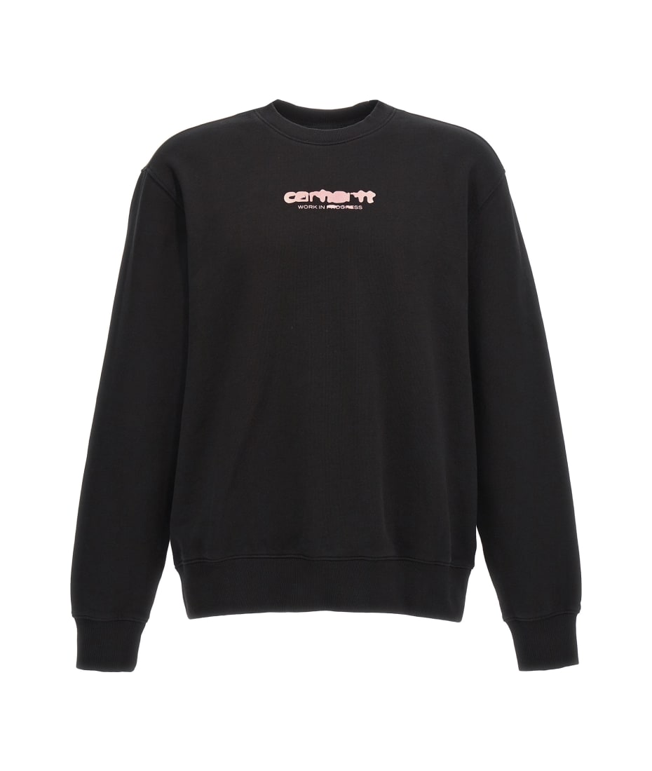 さらに100円引き◆CARHARTT◆INK BLEED SWEATSHIRT Carhartt WIP Ink Bleed Sweatshirt - blue (vancouver blue/white)