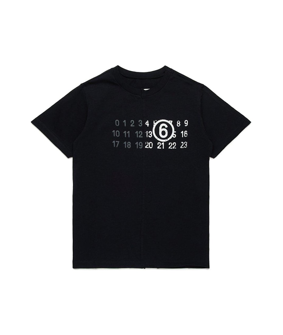 MM6 Maison Margiela Logo Printed Crewneck T-shirt | italist