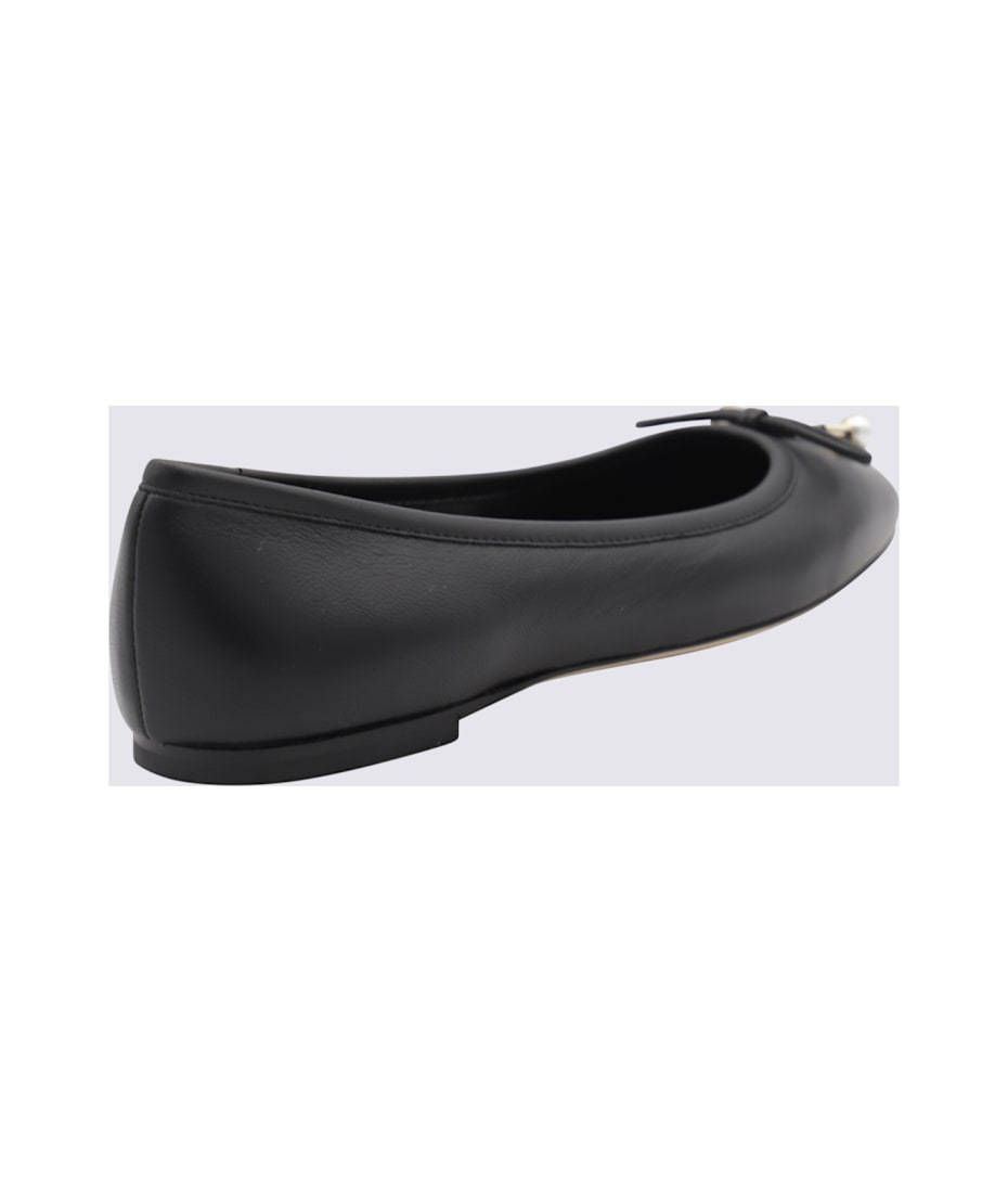 ☆国内発送☆ Jimmy Choo BLACK LEATHER FLATS Jimmy Choo // Leather Elisa Ballet Flat – VSP Consignment
