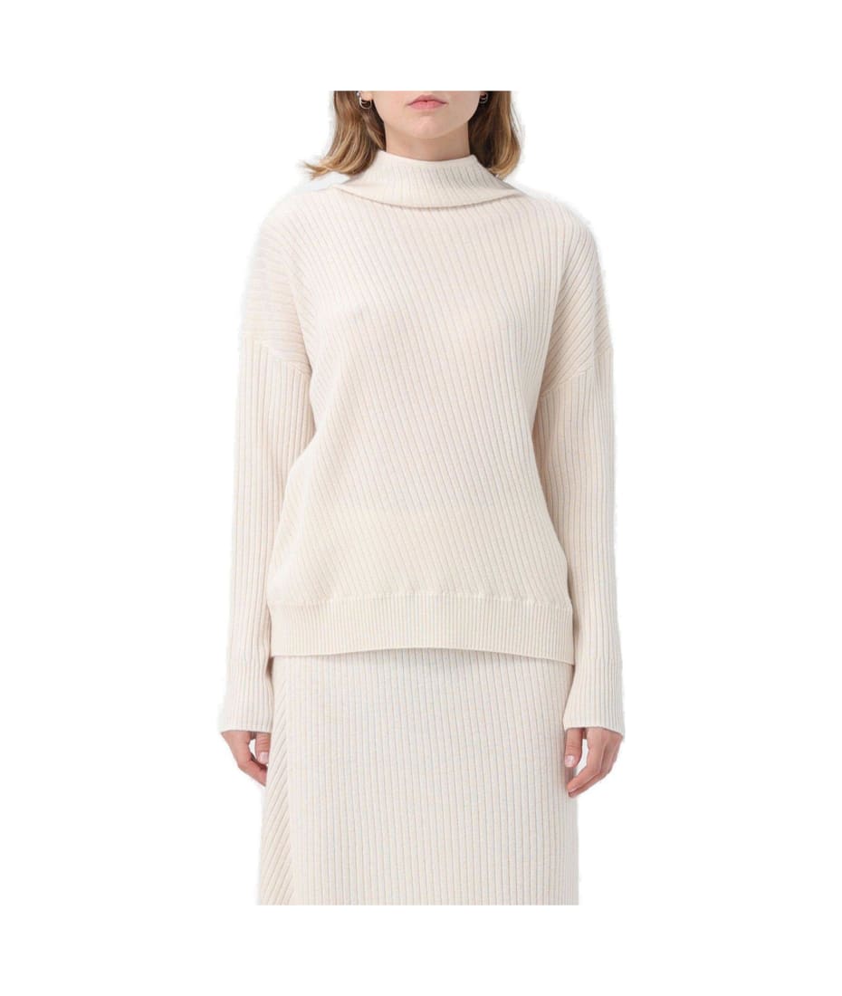 Max Mara Studio 'emmy' Ribbed Sweater In Wool And Cashmere
