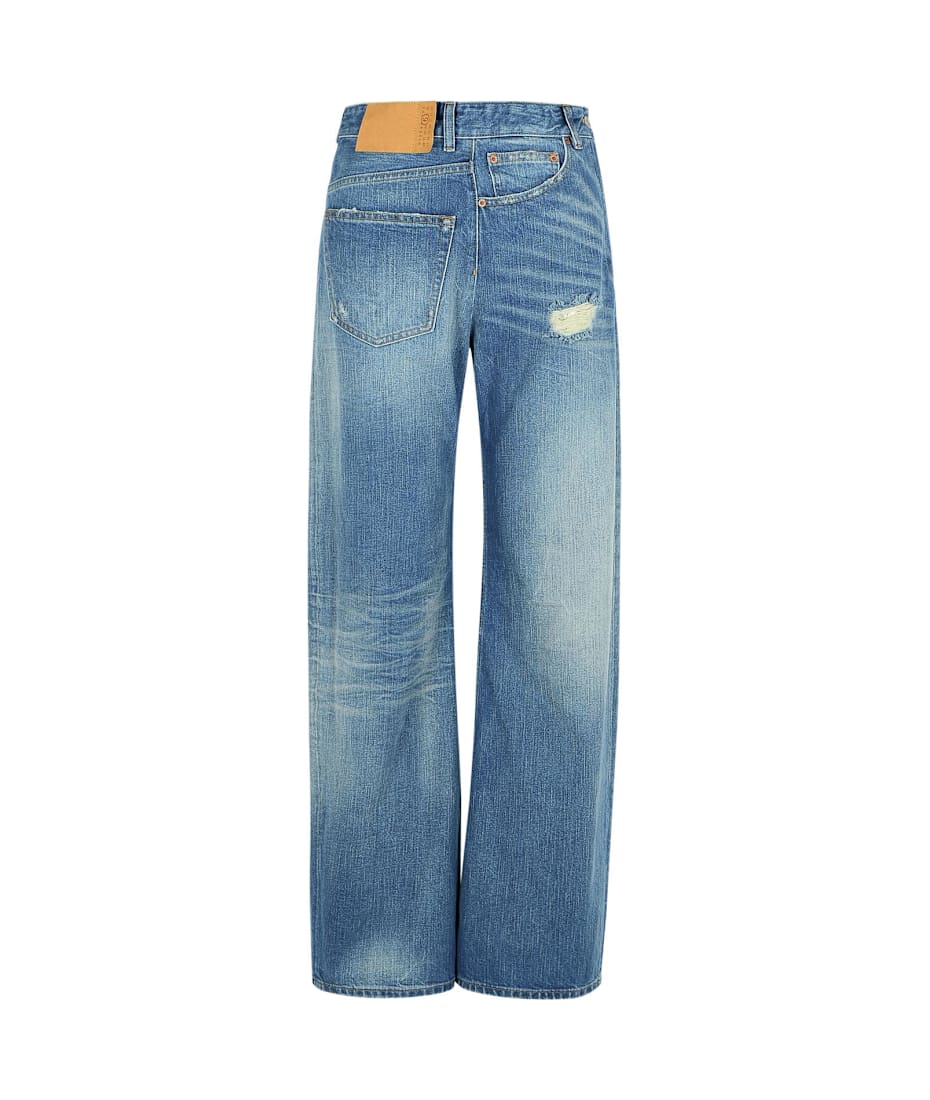 MM6 Maison Margiela 'reverse' Blue Denim Jeans | italist