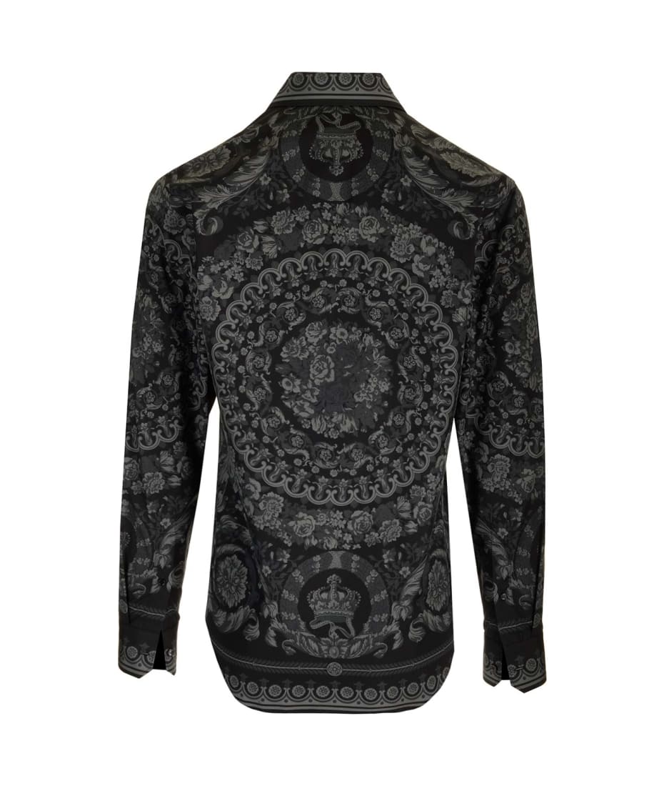 Versace Barocco Print Shirt - Black