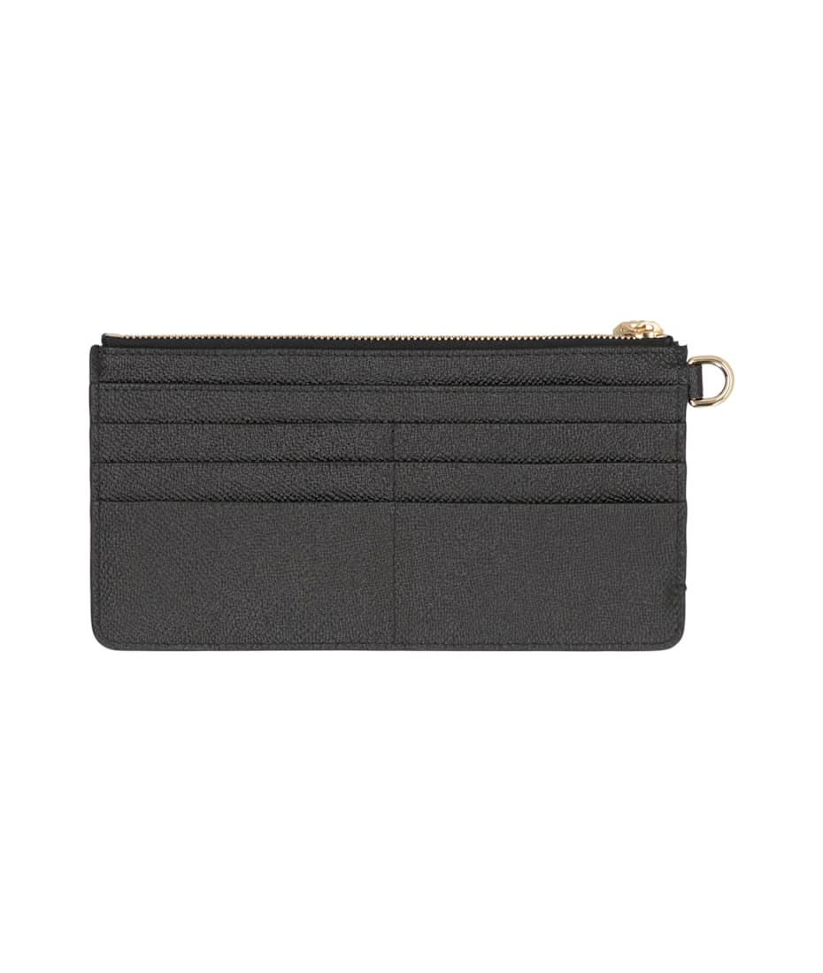 Dauphine-print Leather Wallet