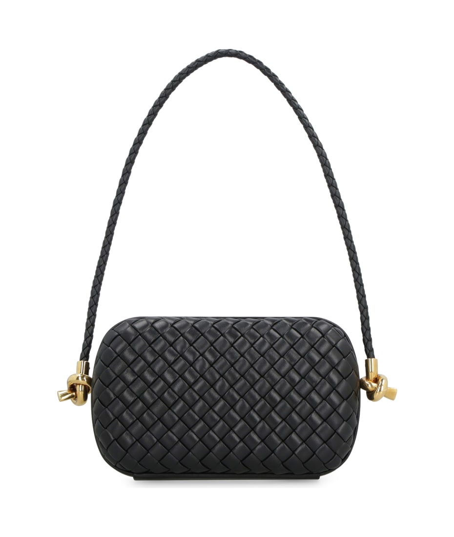 BOTTEGA VENETA Knot Padded Woven Lambskin Clutch Bag for Women