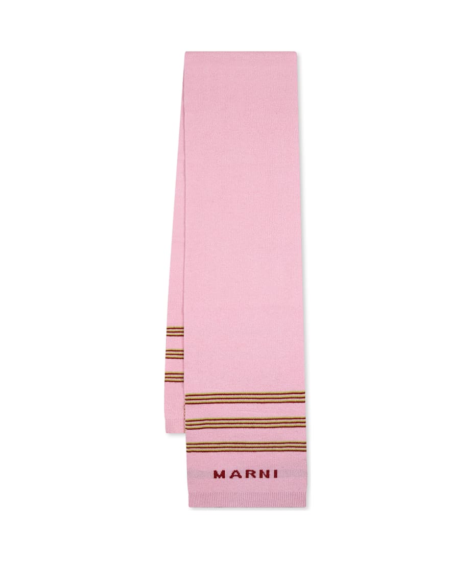 スカーフ MARNI PINK WOOL SCARVES Marni Pink Scarf For Girl | italist