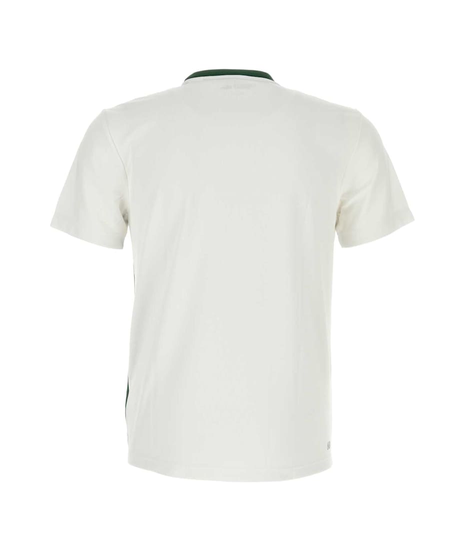 Tシャツ・カットソー LACOSTE Two-Tone Polyester T-Shirt Lacoste two-tone logo-print T-shirt | White | FARFETCH
