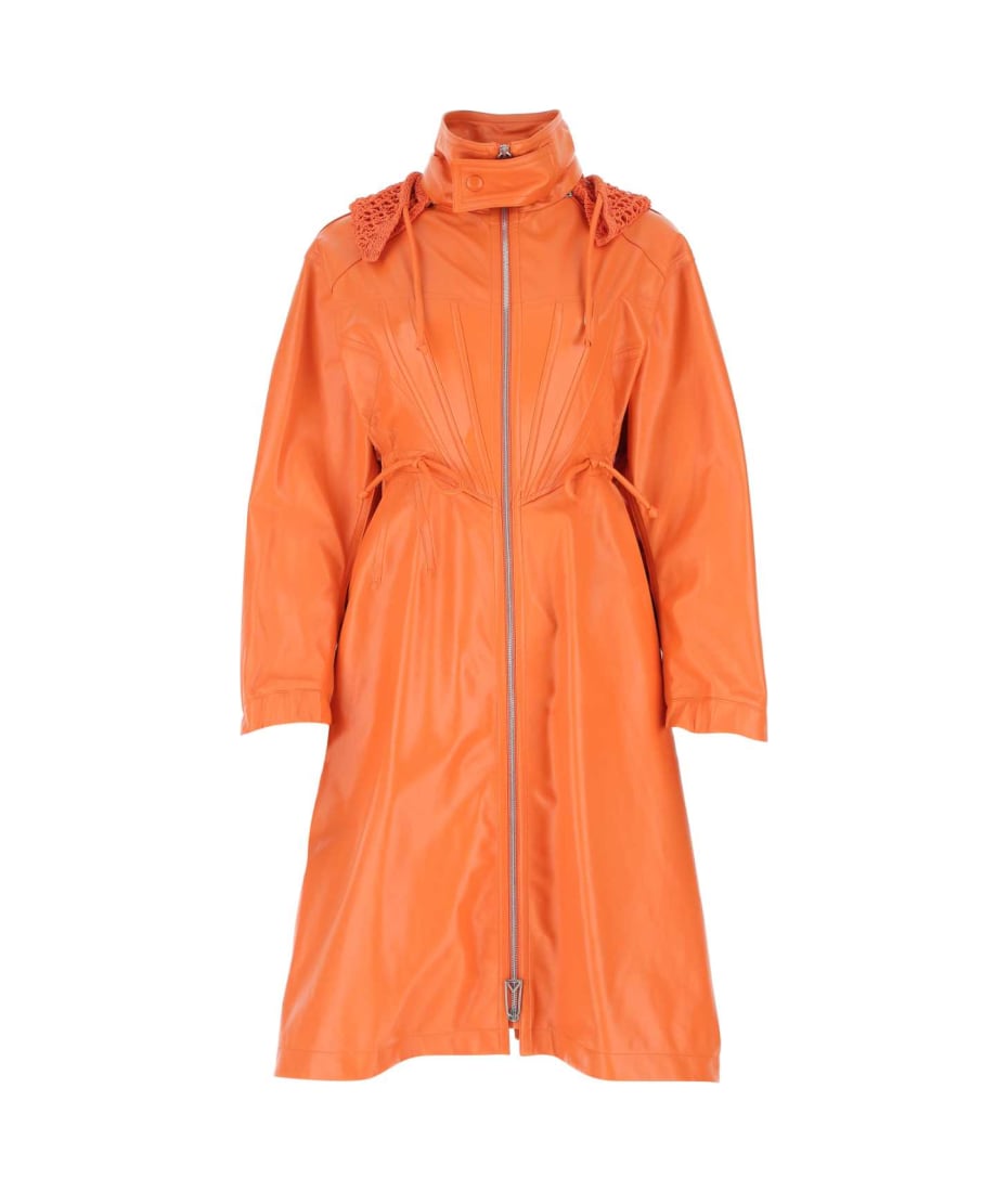 ジャケット BOTTEGA VENETA Orange Leather Parka Bottega Veneta Orange Leather Parka | italist