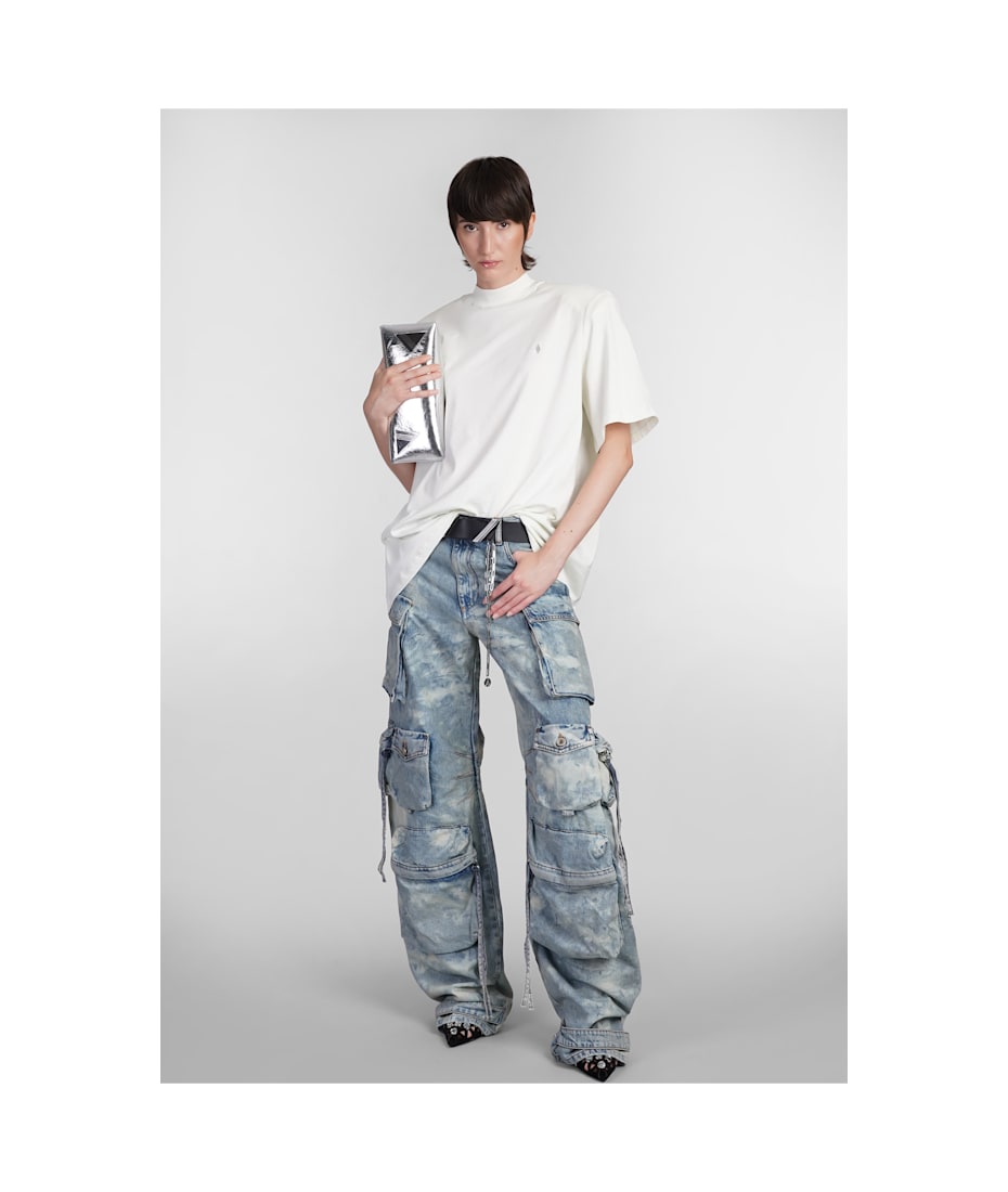 デニム・ジーパン THE ATTICO Woman Jeans Gnawed Blue 248WCP84D090 734 The Attico Outlet: Jeans woman - Gnawed Blue | The Attico