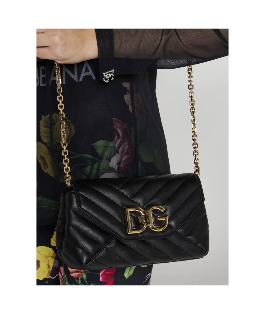 Dolce & Gabbana Small Lop Bag in Nappa Leather Black