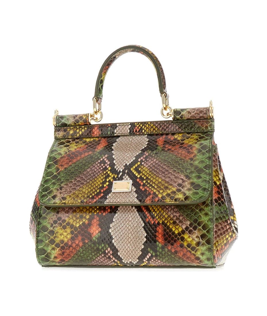 Dolce & Gabbana Medium Sicily Handbag - Multicolor verde
