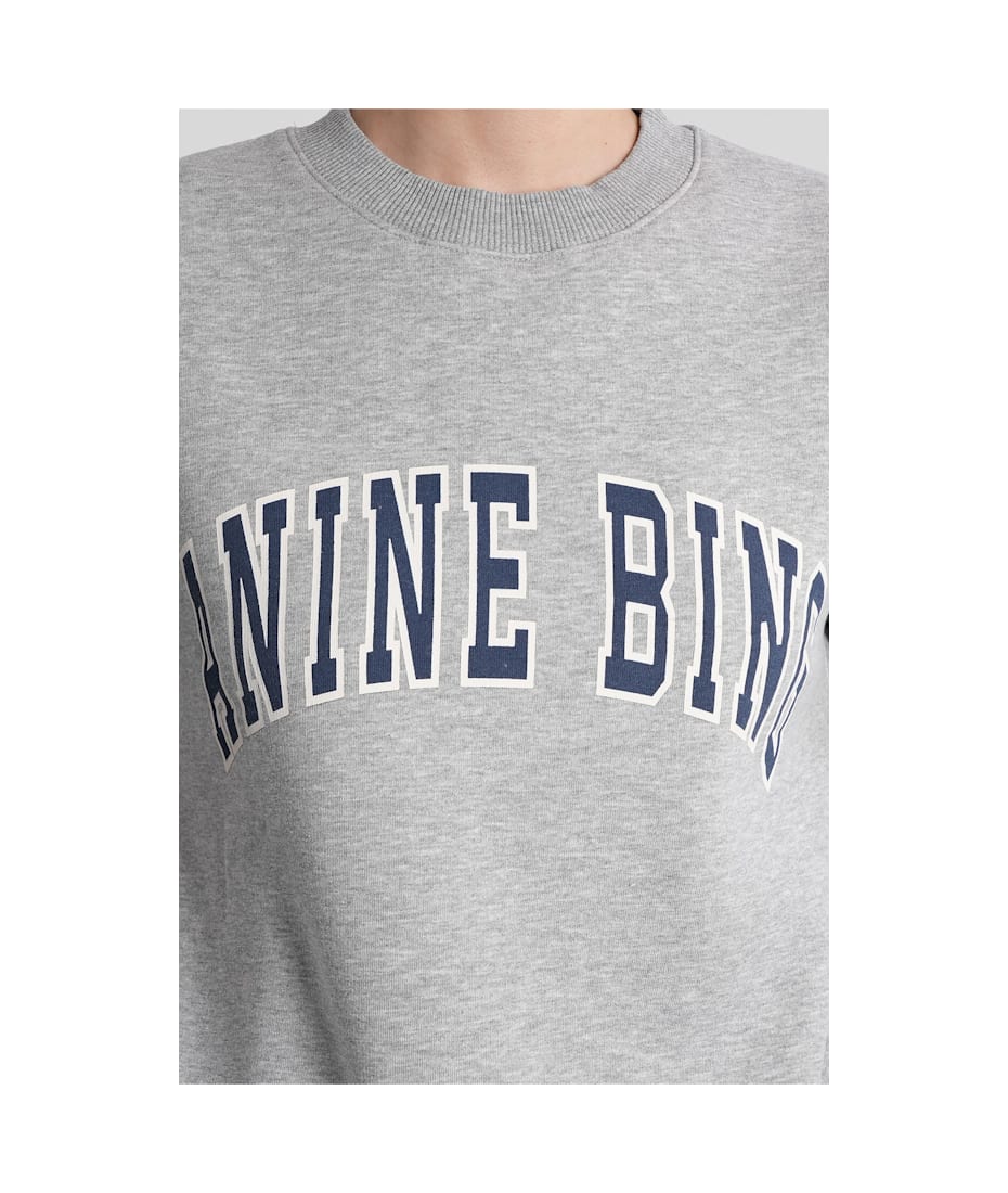 Anine Bing Spencer Sweatshirt In Grey Cotton | italist