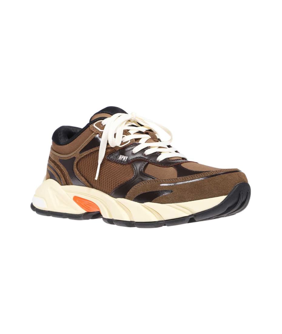 HERON PRESTON Block Stepper Suede Low-top Sneakers | italist