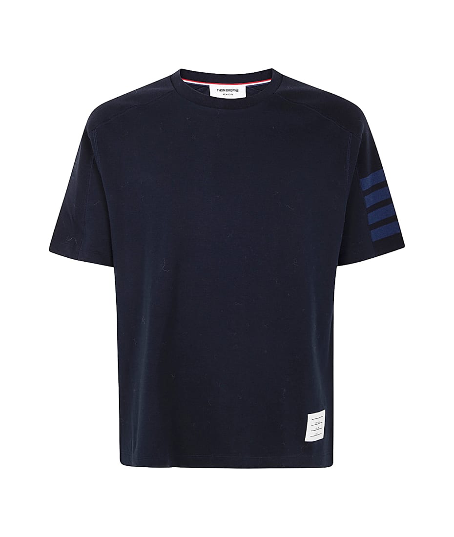 Thom Browne Navy Cotton T-shirt | italist
