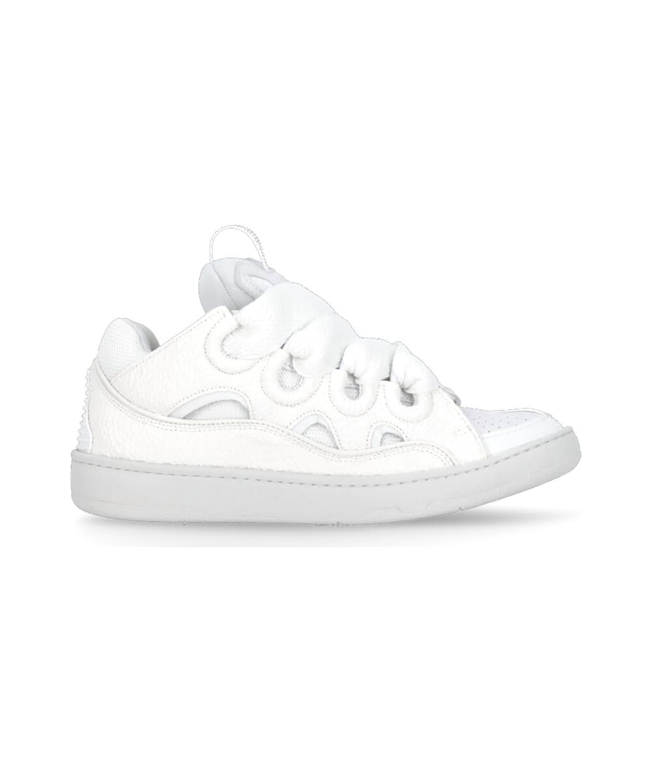 LANVIN 長方形フレムメカネ LNV2103 047 Lanvin 'curb' Sneakers In White Leather | italist