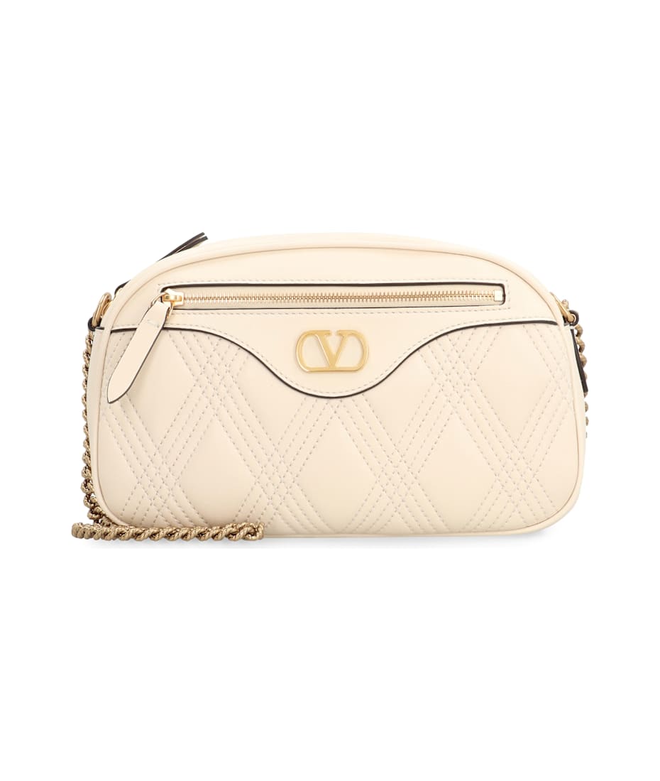 Valentino Garavani Quiltie 67 Leather Shoulder Bag | italist