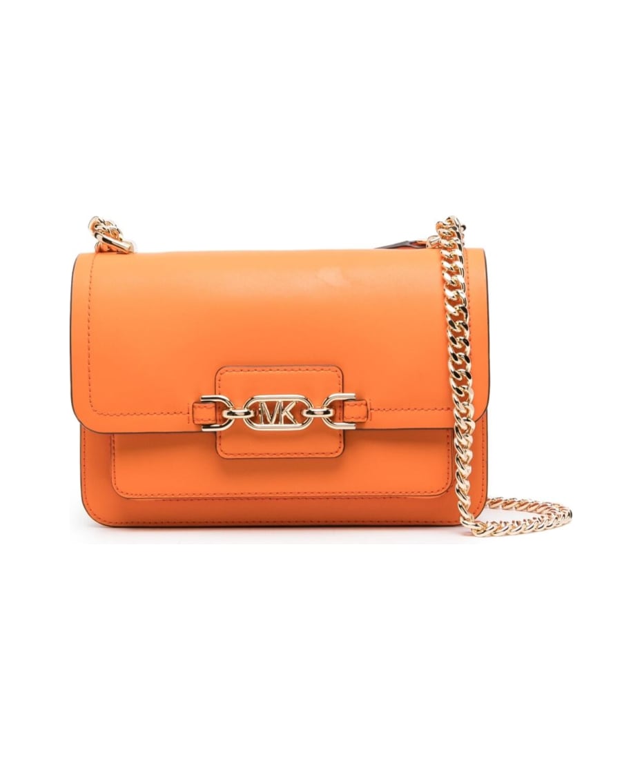MICHAEL Michael Kors Ginny Leather Crossbody Bag in Orange