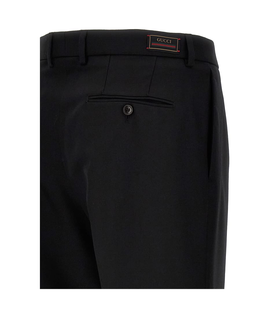 【関税込み】gucci Nastro Web' pants Polyester GG jacquard pant with Web in blue | GUCCI® US