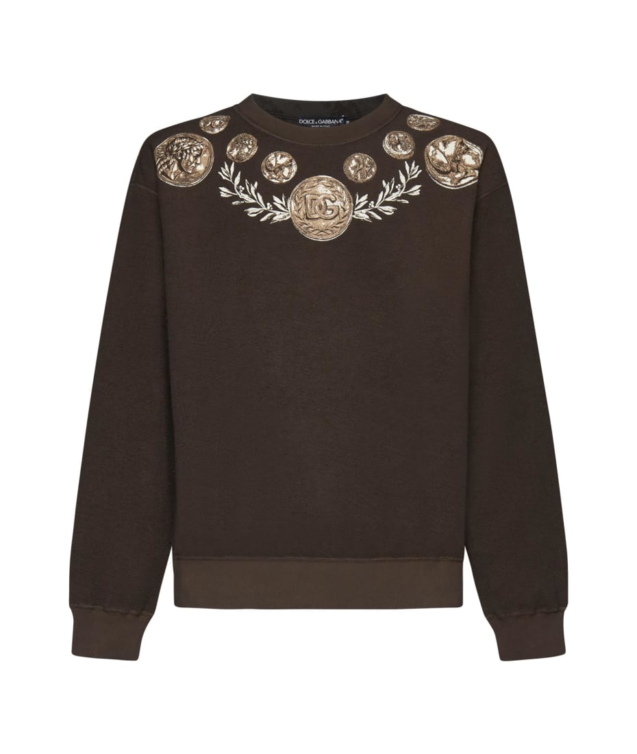 【関税&送料込】Dolce & Gabbana Coin Print Sweatshirt Dolce & Gabbana Coin Print Sweatshirt | italist