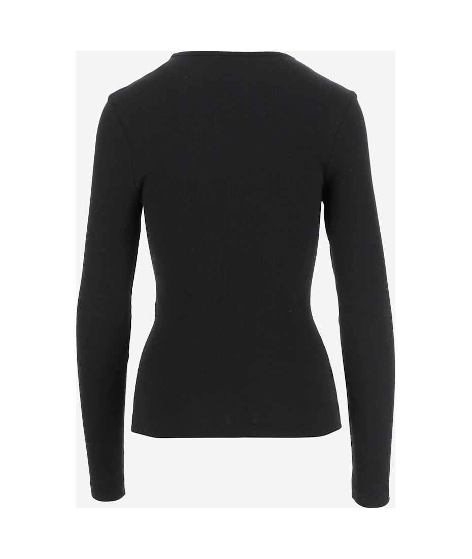 Ferragamo Cotton Top With Shaped Neckline | italist, ALWAYS