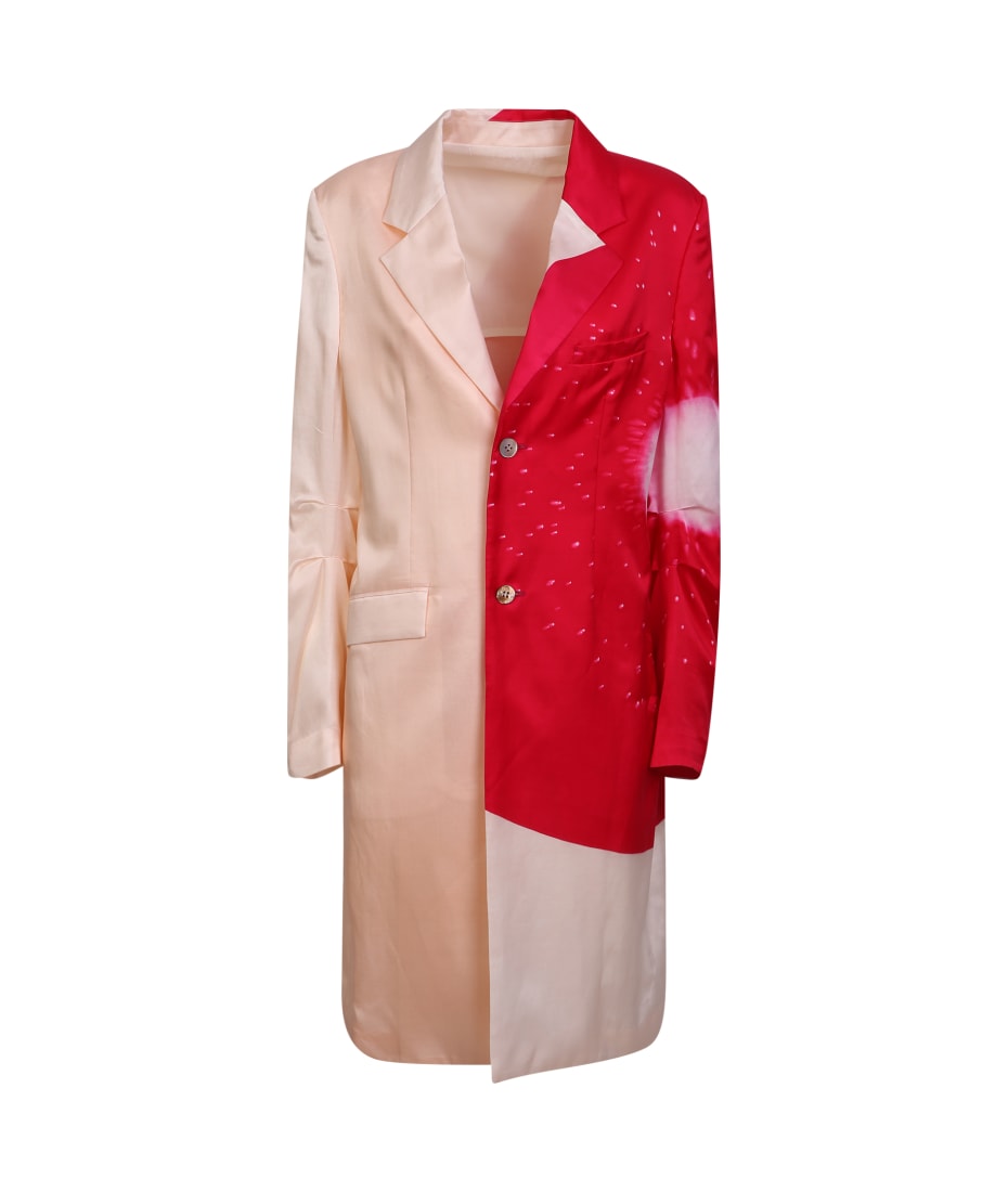 【送料&関税込】Issey Miyake Slice Tailored Coat Beige/ Dark Issey Miyake Slice Tailored Coat Beige/ Dark Pink | italist
