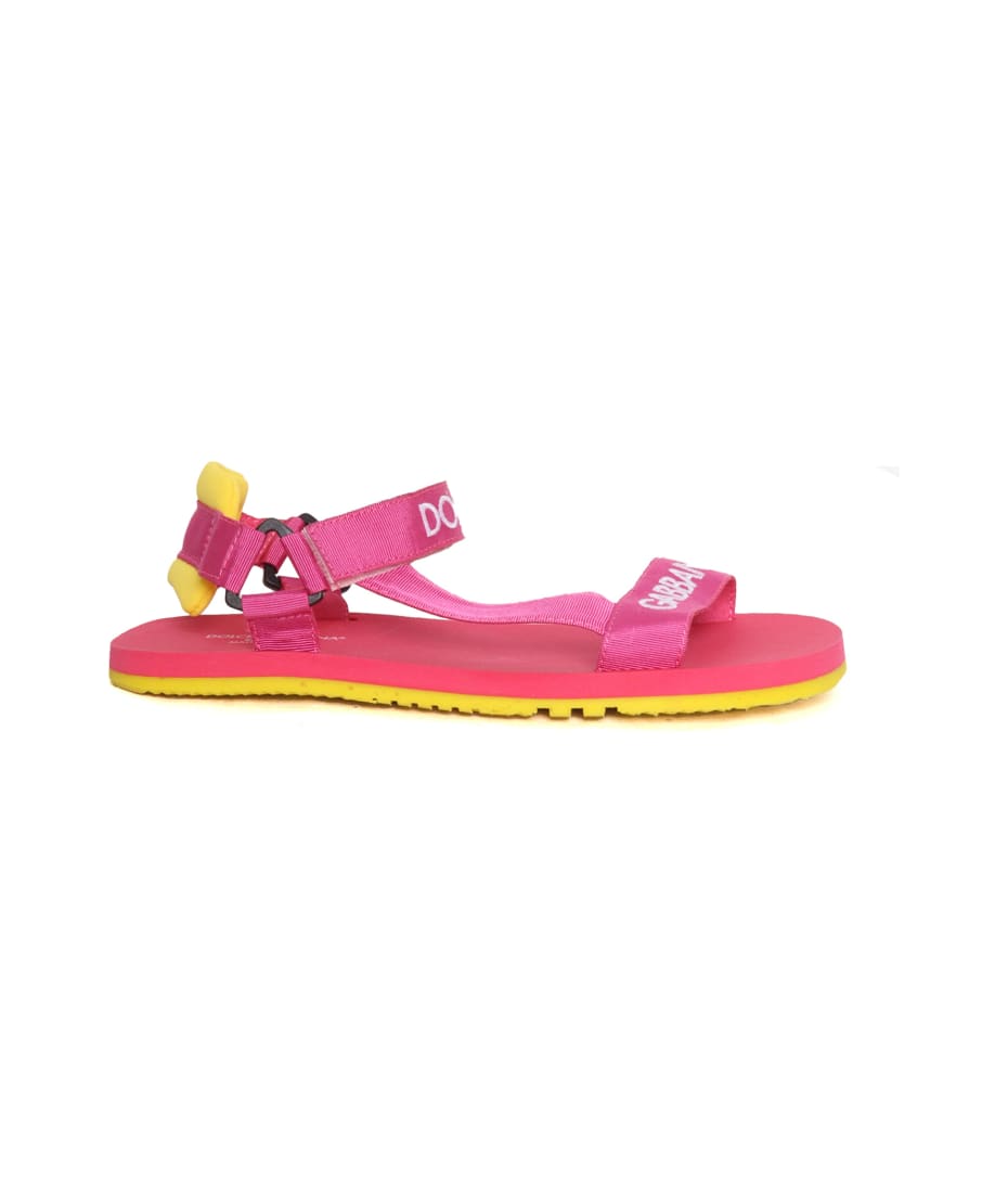 Dolce & Gabbana D&g Junior Pink Sandals | italist 