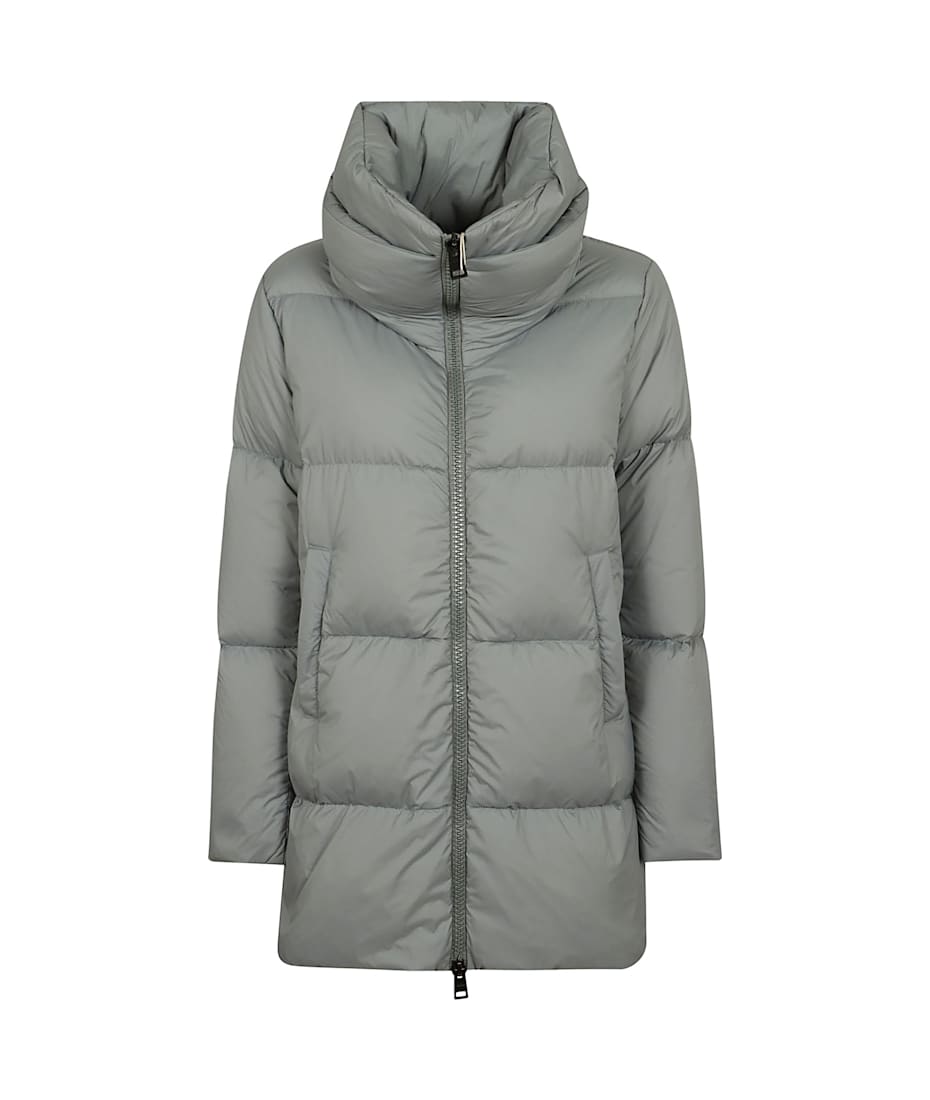 【HERNO】A-SHAPE DOWN JACKET HERNO DOWN JACKET A-SHAPE Woman Black | Mascheroni Store