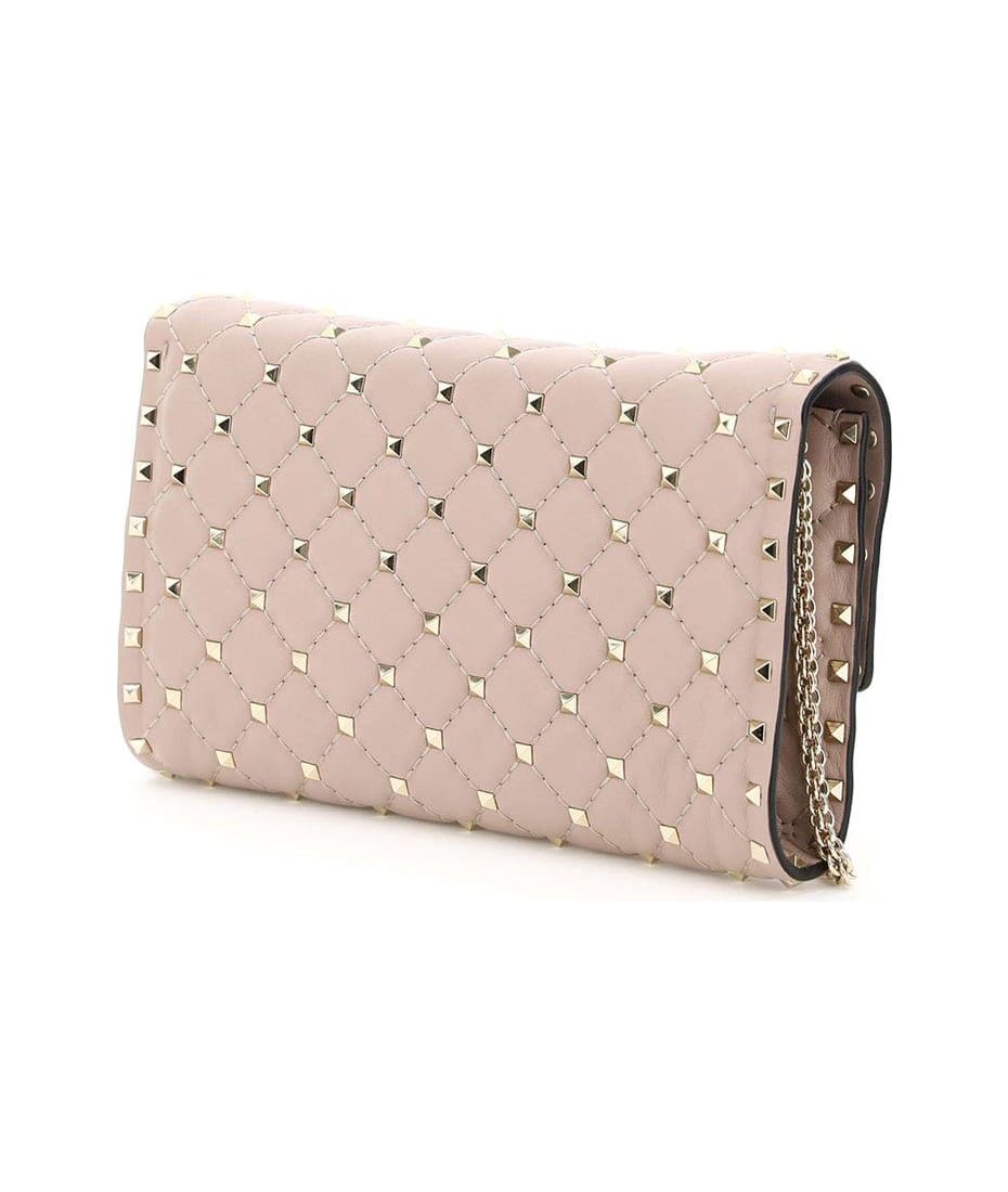 Valentino Garavani Antiqued Pink Nappa Leather Rockstud
