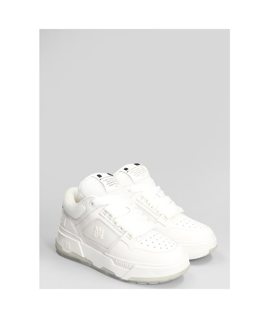 スニーカー AMIRI White Leather And Fabric Ma-1 Sneakers AMIRI White & Navy MA-1 Sneakers Amiri