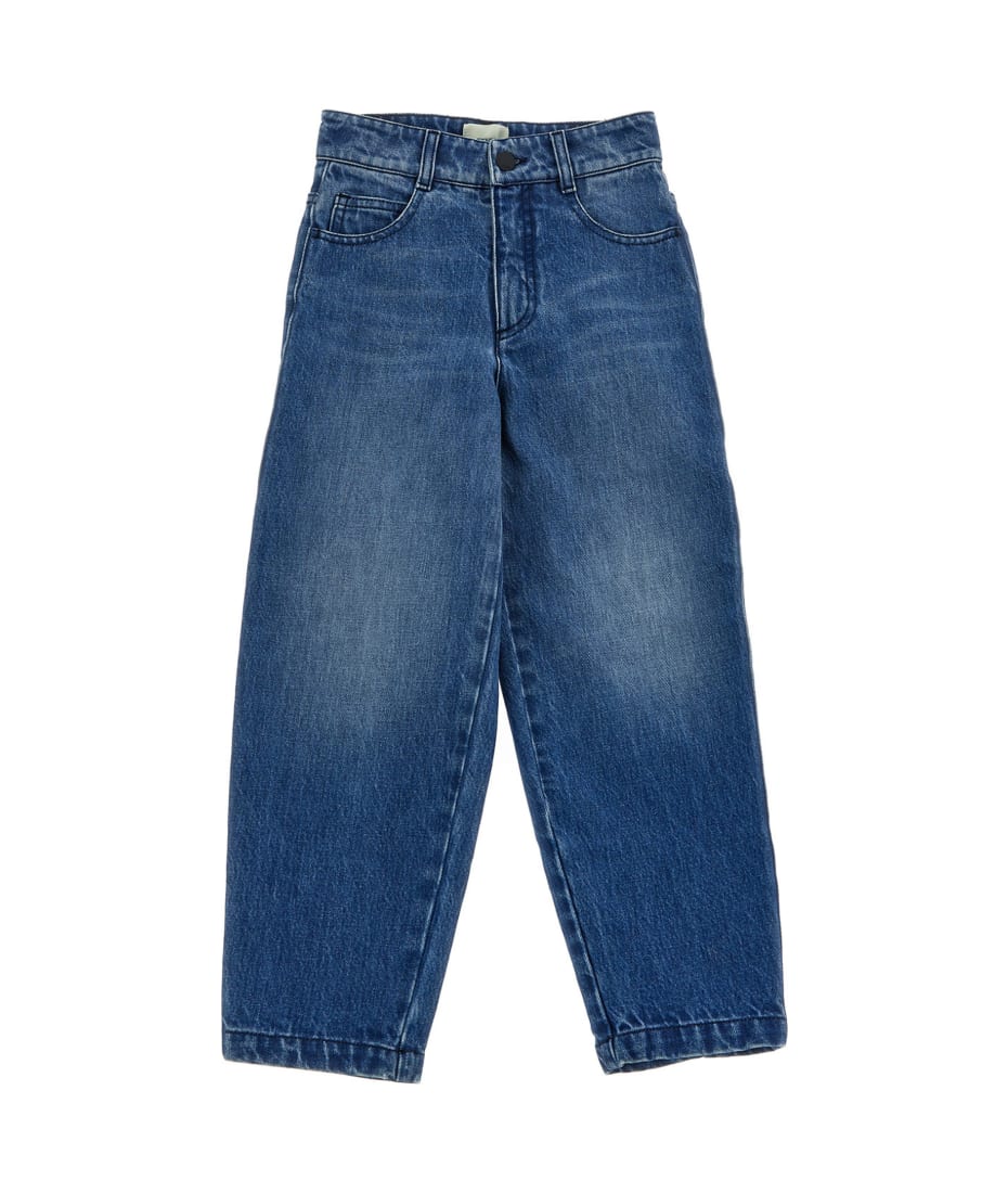 パンツ FENDI embroidery denimn pants jeans Fendi Embroidered Jeans in Dark Denim | FWRD FENDI embroidery