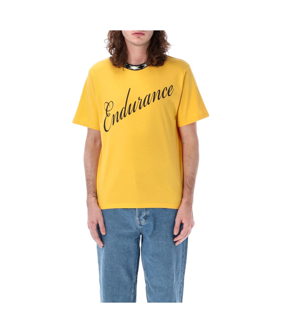 【関税込み】Wales Bonner イエロー Endurance Tシャツ Wales Bonner Yellow Cotton Endurance T-shirt | italist