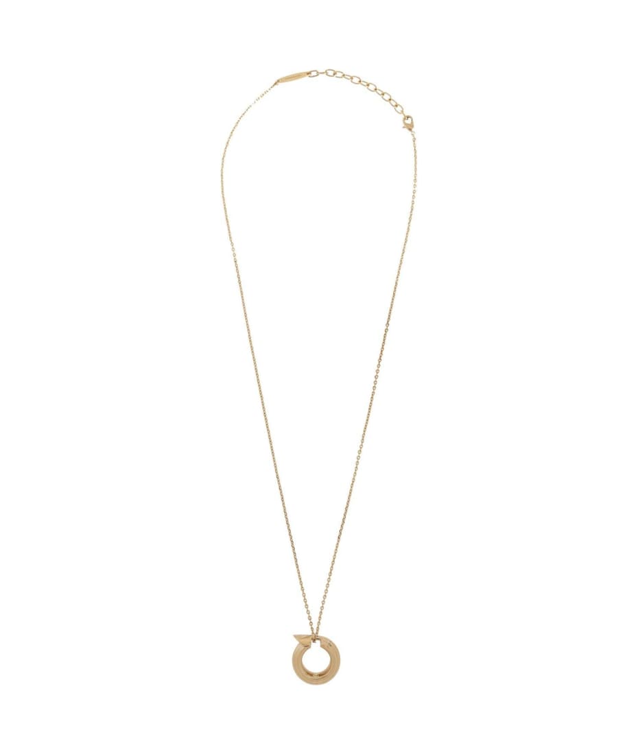 Ferragamo Asymmetric Gancini Pendant Necklace | italist