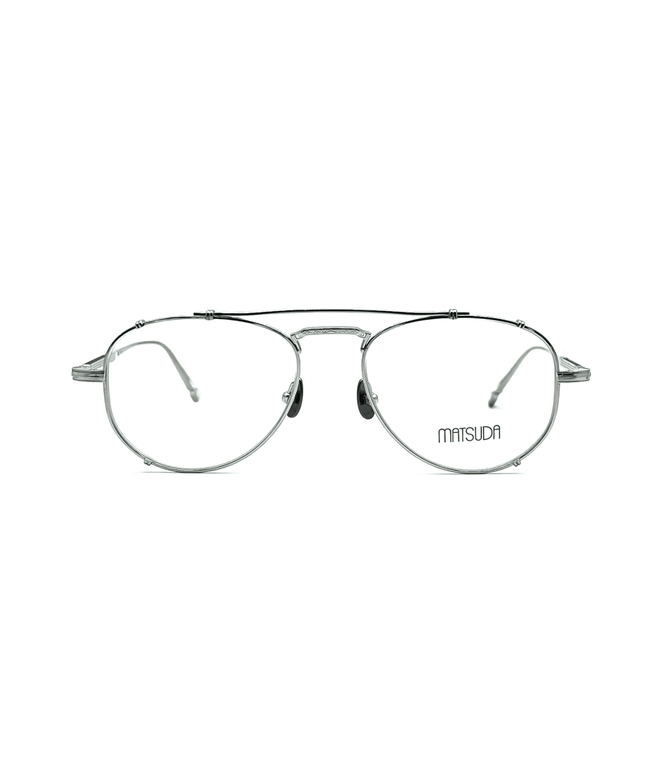 メガネ MATSUDA Matsuda - M3142.RX - pw (M3142 RX WHITE PALLADIUM) Matsuda M3142 - Palladium White Rx Glasses | italist, ALWAYS