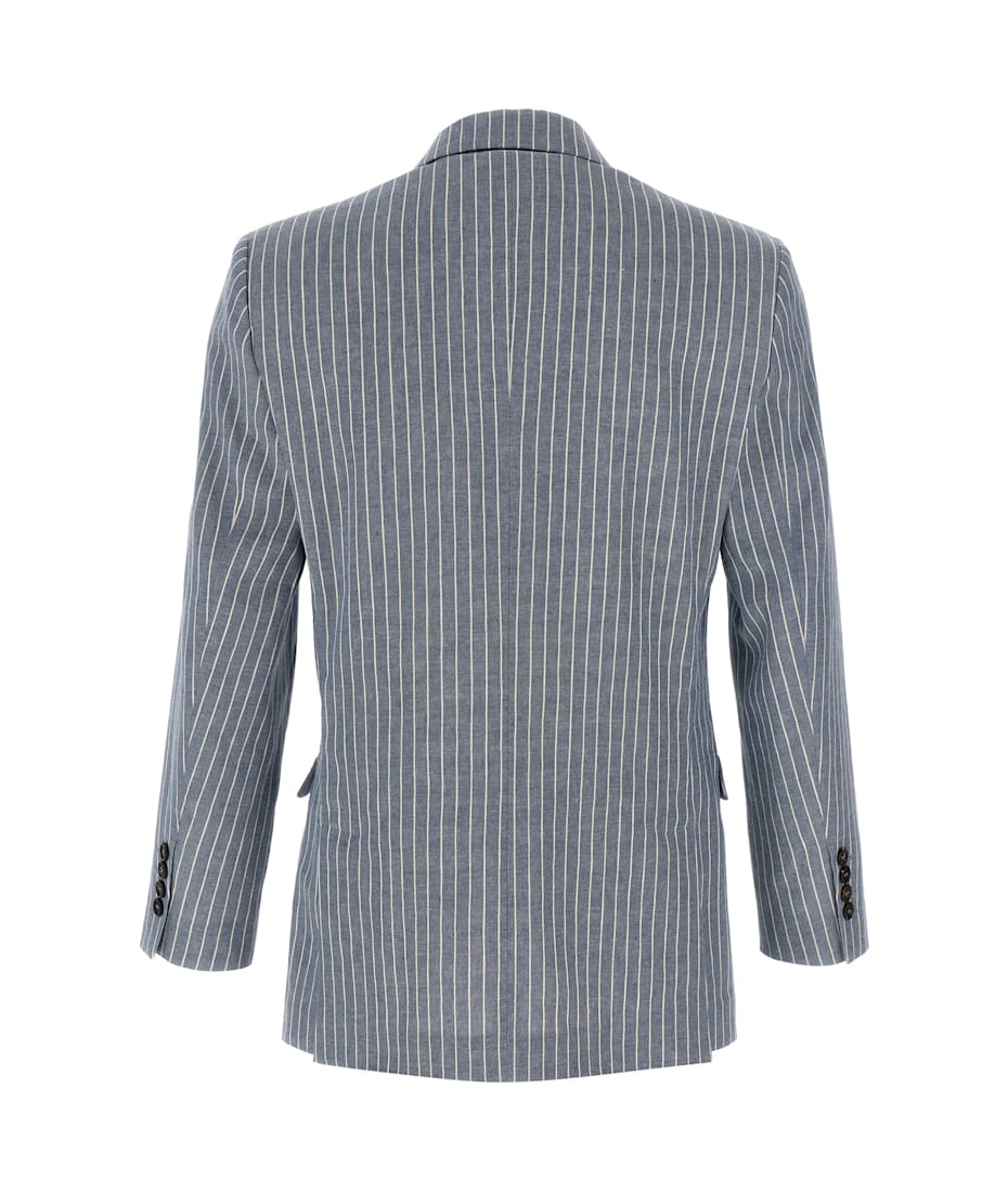 ジャケット BRUNELLO CUCINELLI Pinstripe twill blazer (ML1447018 C001) Brunello cucinelli Pinstripe twill blazer available on