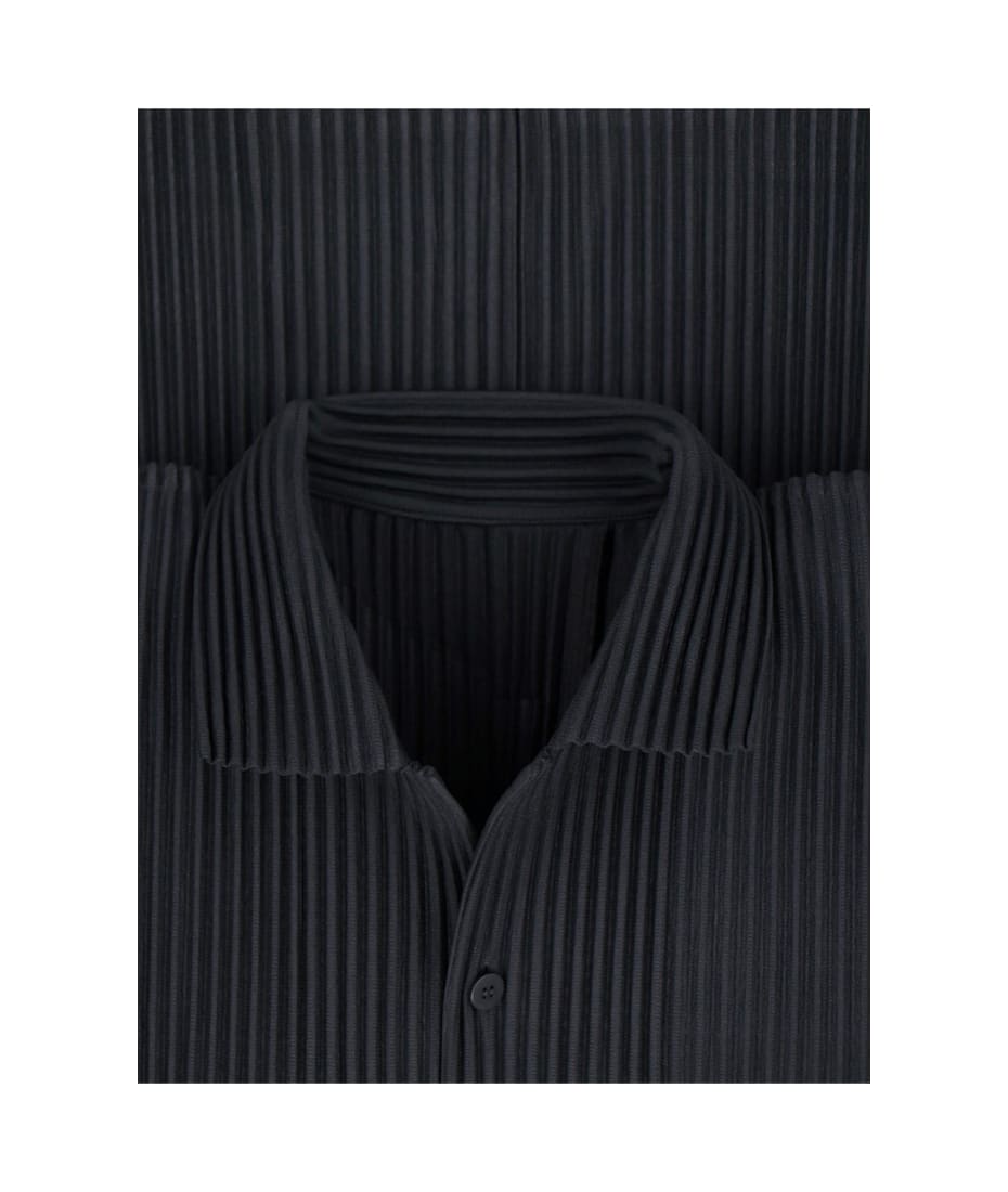 【美品】hommeplisse MC july Homme Plissé Issey Miyake 'mc July' Pleated Shirt | italist