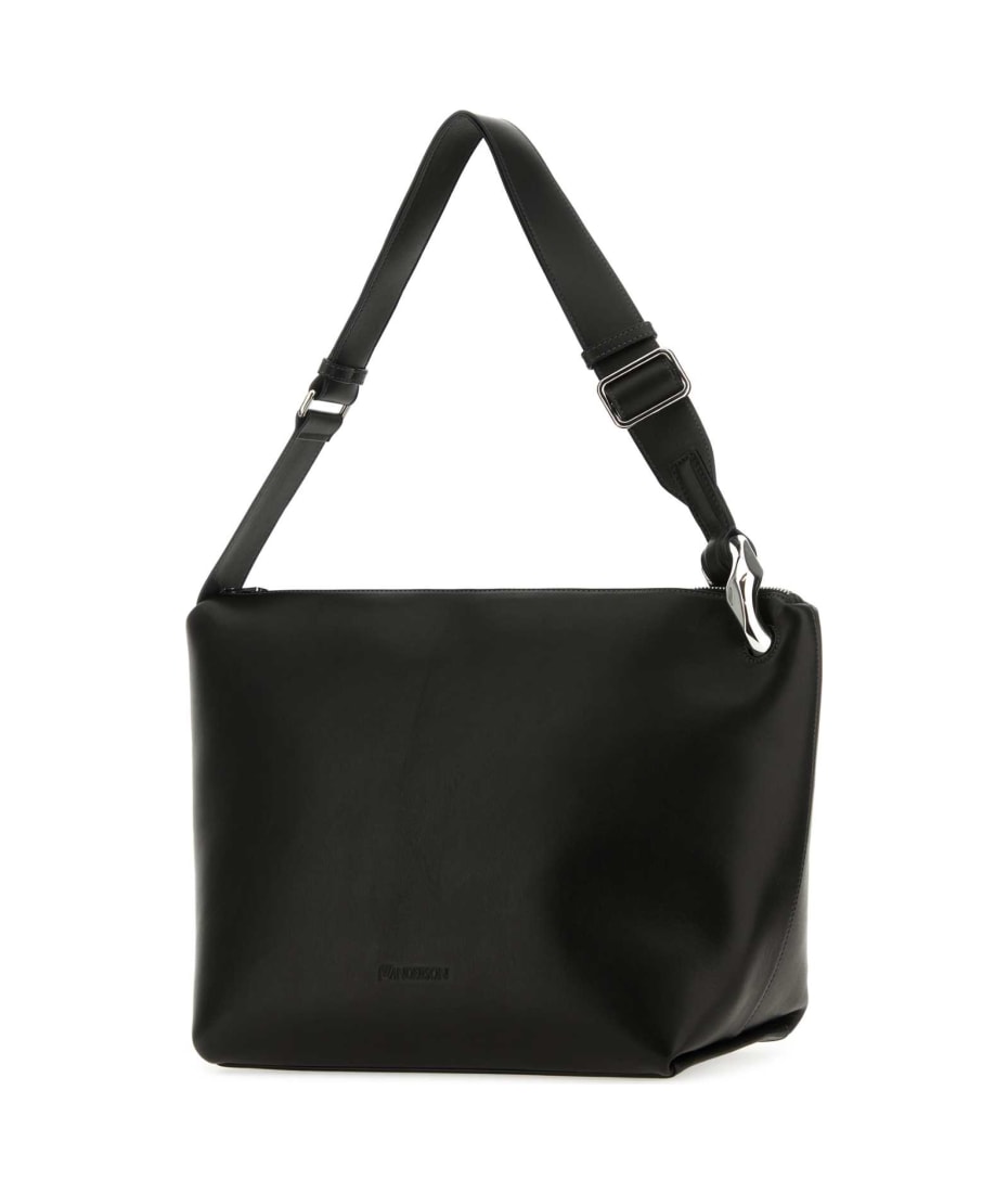 ショルダーバッグ・ポシェット J. W. Anderson The Jwa Corner Crossbody - Leather - Black SMALL JWA CORNER BAG - LEATHER CROSSBODY BAG – JW Anderson
