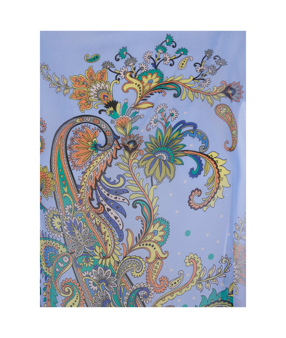 【送料&関税込】Etro Blue Cape With All-over Paisley Print Etro Blue Cape With All-over Paisley Print | italist, ALWAYS