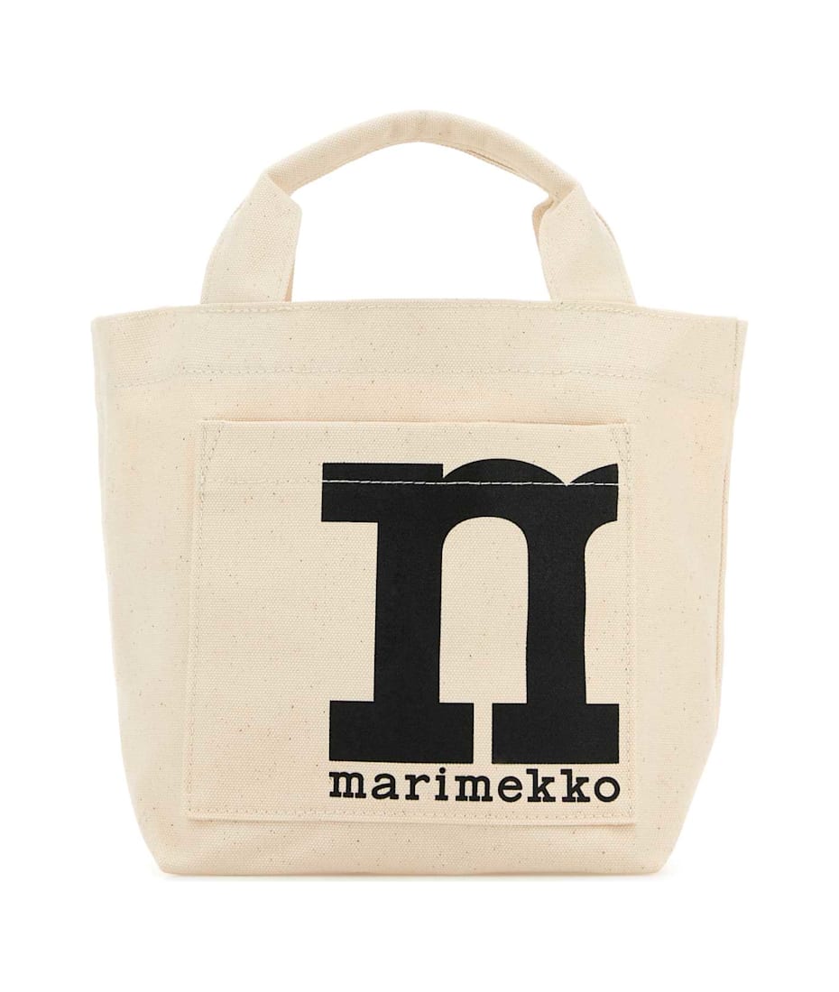 トートバッグ marimekko Melange sand canvas shopping bag (091979 100) Marimekko Melange Sand Canvas Shopping Bag | italist, ALWAYS