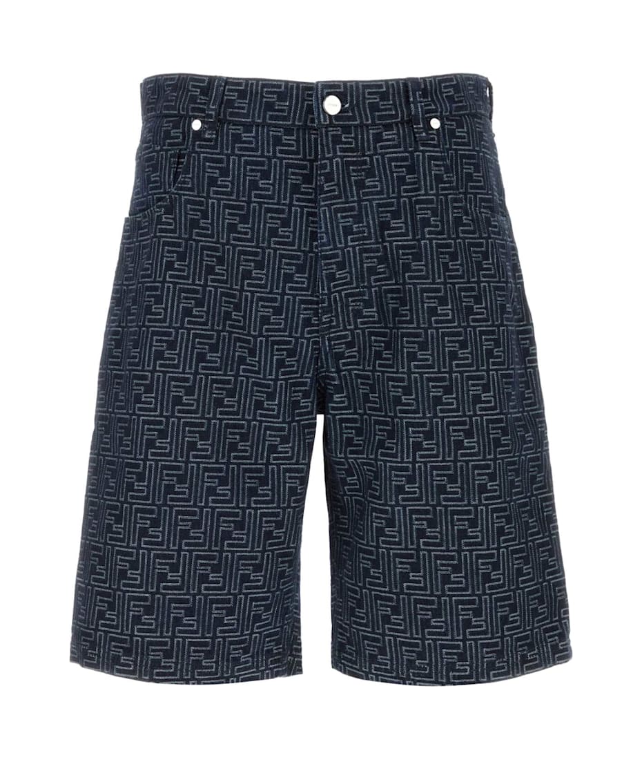 ハーフ・ショートパンツ Fendi Embroidered Denim Bermuda Shorts Fendi Embroidered Denim Bermuda Shorts | italist